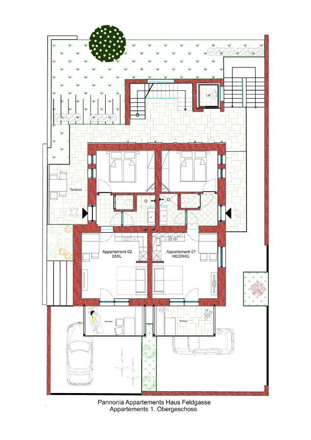 Pannonia Appartements 2 Нойзидл ам Зее Екстериор снимка